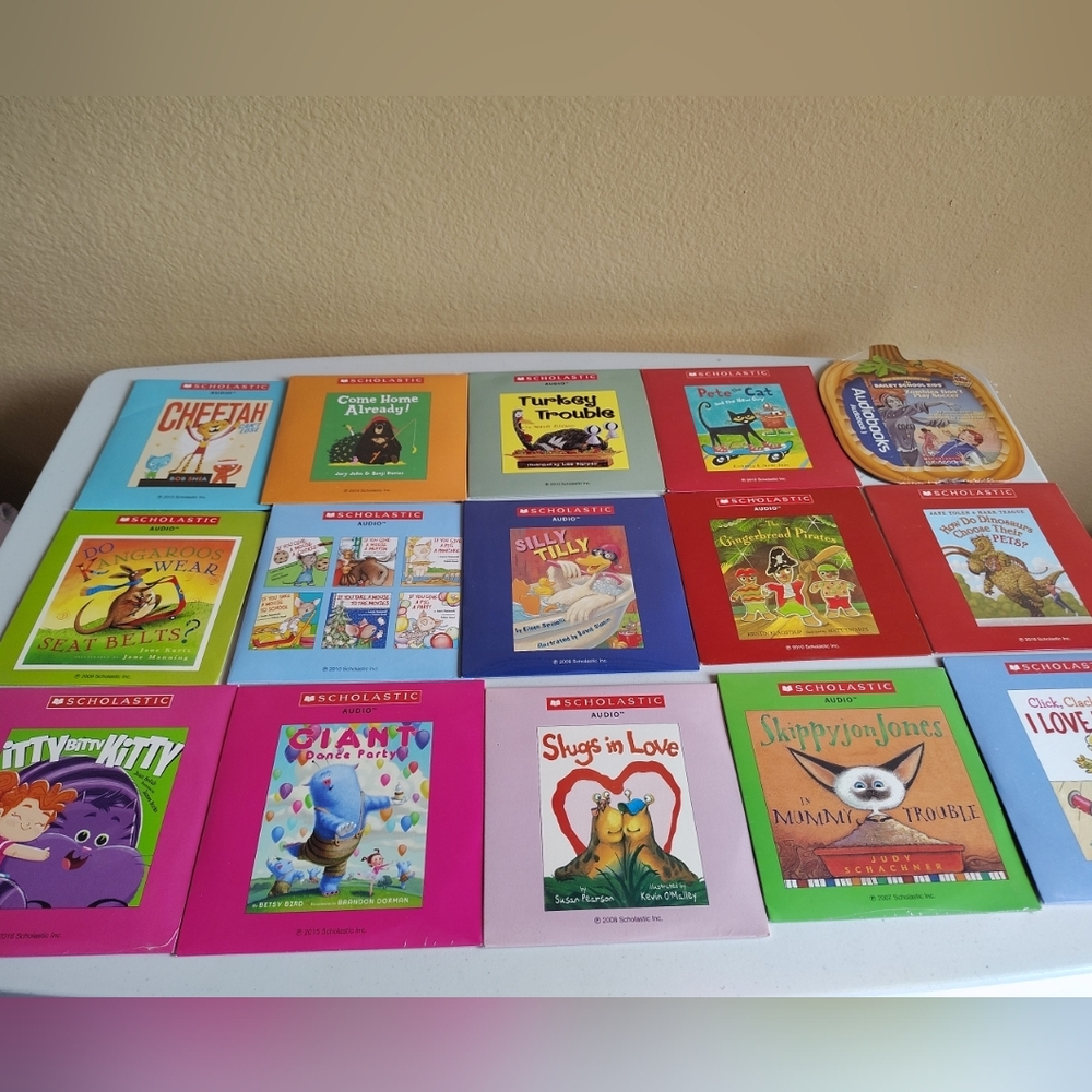 Scholastic Kid's Audio Books On CD Lot Of 15 Many Sealed Classroom Teachers